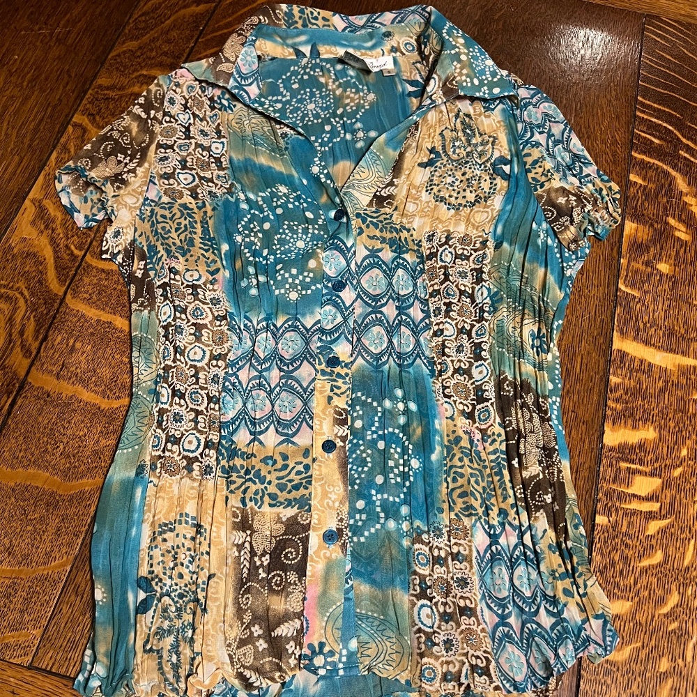 Sheer button shirt
